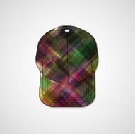 Abstract illustration on peaked cap N113
