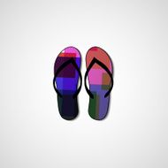 Abstract illustration on flip flops N124