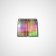 Abstract illustration on shorts N130