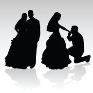 Wedding Couple Silhouette N2