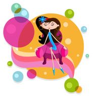 Girl sitting on couch