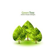 Green mosaic tree ecology design