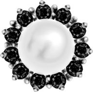 Ruby Pearl Pin
