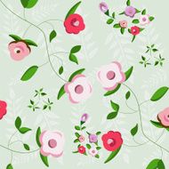 floral decoration seamless pattern