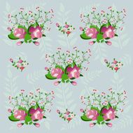 floral decoration seamless pattern N2