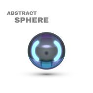 Abstract Sphere Dark Pearl Vector