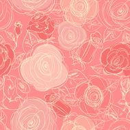 Seamless roses pattern N13