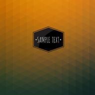 Labels geometric background made of triangles
