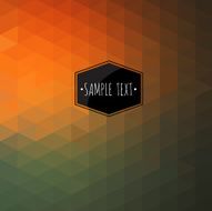 Labels geometric background made of triangles N2