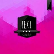 Labels geometric background made of triangles N6