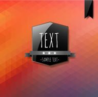 Labels geometric background made of triangles N12