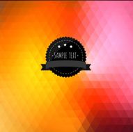 Labels geometric background made of triangles N17