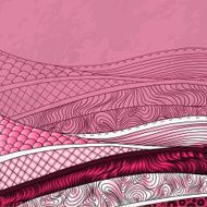 Vintage decorative waves background N5