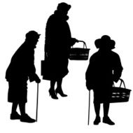 Vector silhouette of a woman N568