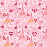 Seamless Paris pattern N3