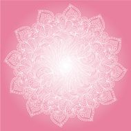 monochrome abstract hand-drawn ornament