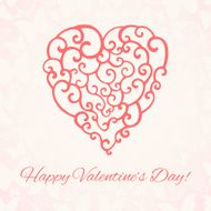 Valentine&#039;s Day romantic background Template for your design