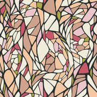 Seamless pattern with bright colorful hand drawn abstract geome N2