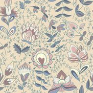 Seamless texture with flowers N86