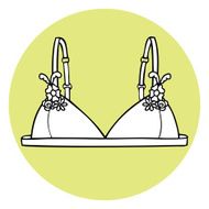 Lacy sexy vector bra N3