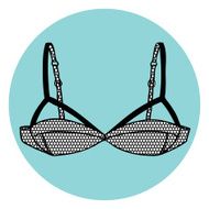 Lacy sexy vector bra N4