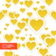 Abstract Paper Hearts Seamless Pattern Vector