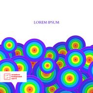 Abstract Seamless Circles Pattern Vector N5