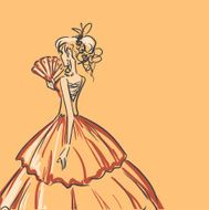 Scribble woman