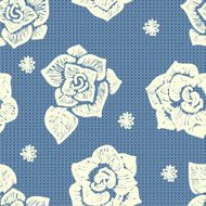 floral lacy seamless pattern