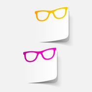 realistic design element glasses N21