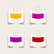 realistic design element bag N13