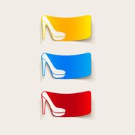 realistic design element shoe N15