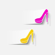 realistic design element shoe N16