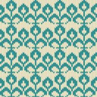 Vector knitted flower background N4