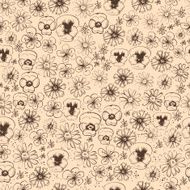 pattern of wildflowers