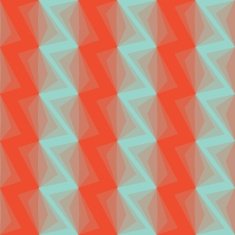 Colorful zigzag geometric seamless pattern in pink and green vector