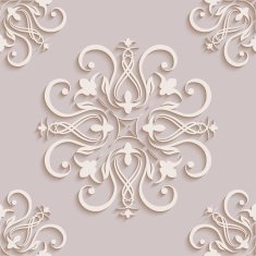 Floral seamless wallpapers in the style of Baroque Can be N16