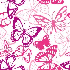 Seamless pattern with butterfly