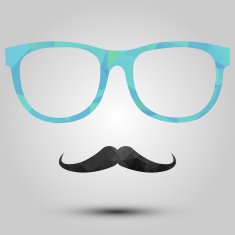 Mustache and Glasses Icon N2