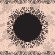 Elegant doily on lace gentle background N8