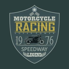 Motorcycle Racing emblem t-shirt