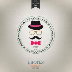 Hipster style Retro poster Vector