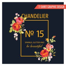 Floral Graphic Design - for t-shirt fashion prints N3