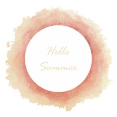 Circle banners Vector illustration pink red white light color V