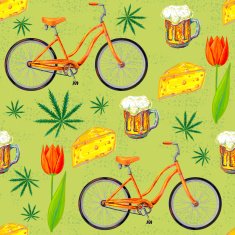 Netherlands seamless pattern N3