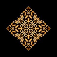 Ornamental floral element for design N4