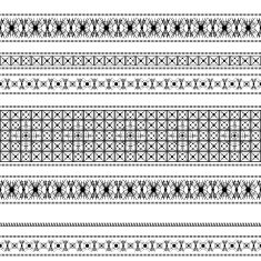 seamless pattern with black lace