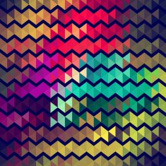 Zigzag patterned wallpaper