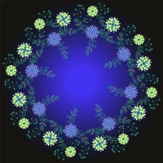 Ornamental round lace pattern N9