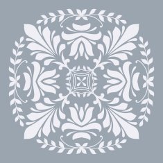Ornamental floral element for design N6